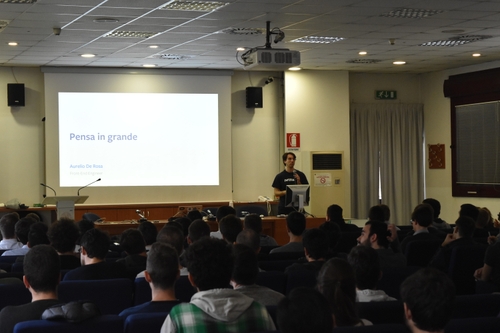 Aurelio De Rosa speaking at Facebook Italian Universities Tour 2017 - Padua